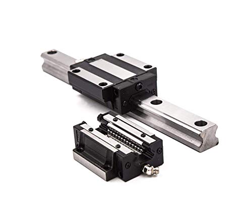 TEN-HIGH HSR20 500mm Linear Guide Rail Linear Motion Slide Rails Linear Motion Products, for CNC Routers, 1pcs Rail + 2pcs HSR20CA Blocks Bearing - size: 500mm, style: HSR20