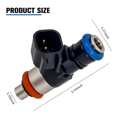 Fuel Injector Replacement for 0280158077 Compatible with Taurus Edge | Compatible with Flex Fusion MKX MKT MKS MKZ and CX-9, engine fuel delivery, vehicle engine placement, replacement part