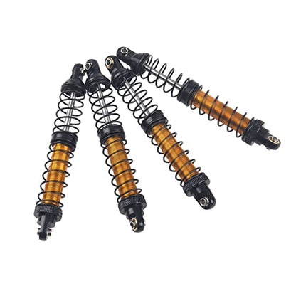 4Pcs ShareGoo Metal Shock Absorber 70/80/90/100/110/120mm Damper Compatible with Tamiya CC01 Traxxas TRX4 Axial SCX10 D90 D110 RR10 1/10 RC Crawler Car (100mm Hole Distance) - size: 100mm Hole Distance