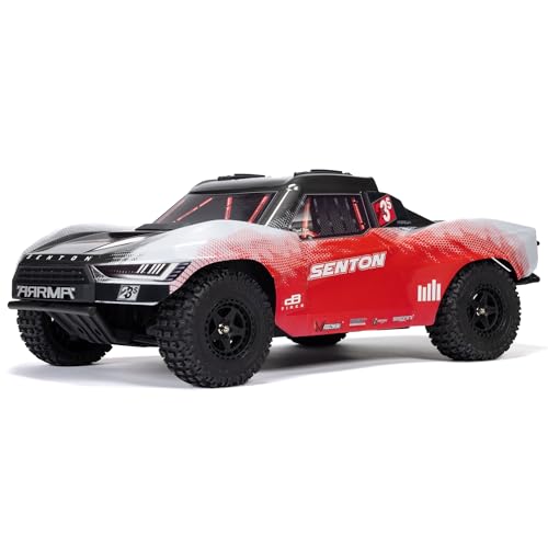ARRMA RC Truck 1/10 SENTON 4X4 223S BLX BRUSHLESS Short Course Truck RTR (Battery and Charger Not Included) with DSC, RED, ARA4303V4T2 - color: Red