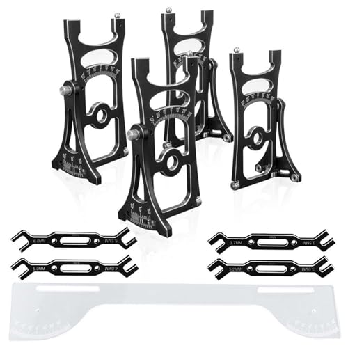 1/7 1/8 Remote Car Alignment Tool Set Camber and Toe Angle Set for Adjustments Elevate Remote Control Experience Black