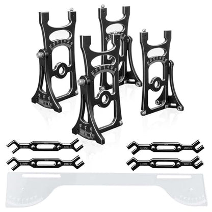 1/7 1/8 Remote Car Alignment Tool Set Camber and Toe Angle Set for Adjustments Elevate Remote Control Experience Black
