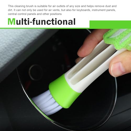 3 PCS Car Air Vent Cleaning Brushes, Multifunctional Automotive Interior Tool for AC Vent & Gap Dust Removal, Universal for Most Cars, SUVs, Trucks