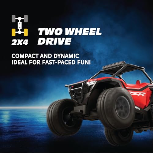 Polaris RZR Remote Control UTV – 1:14 Scale 2WD RC Car, Officially Licensed Polaris RZR, Full-Function 2.4GHz Radio Control, USB Rechargeable, Ready to Run, Red - color: Red