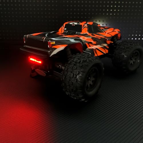 LSG LED Headlight Taillights kit Front Rear Lights RC Car White Red Light Kit for 1/16 Tra-xxas Mini Maxx Small X Brushless 2S Rc 4Wd Electric Bigfoot Off-Road Vehicle Upgrades Parts