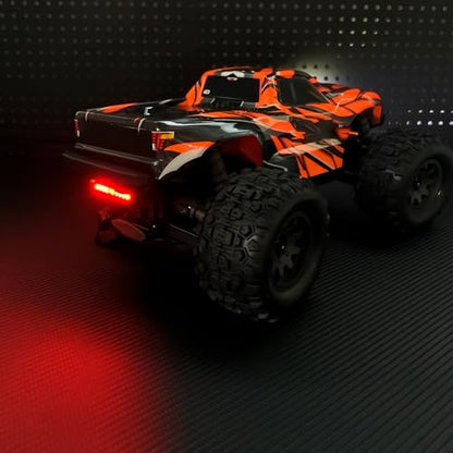 LSG LED Headlight Taillights kit Front Rear Lights RC Car White Red Light Kit for 1/16 Tra-xxas Mini Maxx Small X Brushless 2S Rc 4Wd Electric Bigfoot Off-Road Vehicle Upgrades Parts