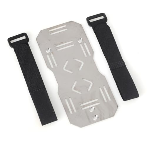 LCX 1/10th RC Crawler Car CNC Stainless Steel Battery Tray for TRX6, Upgrades Parts Accessories