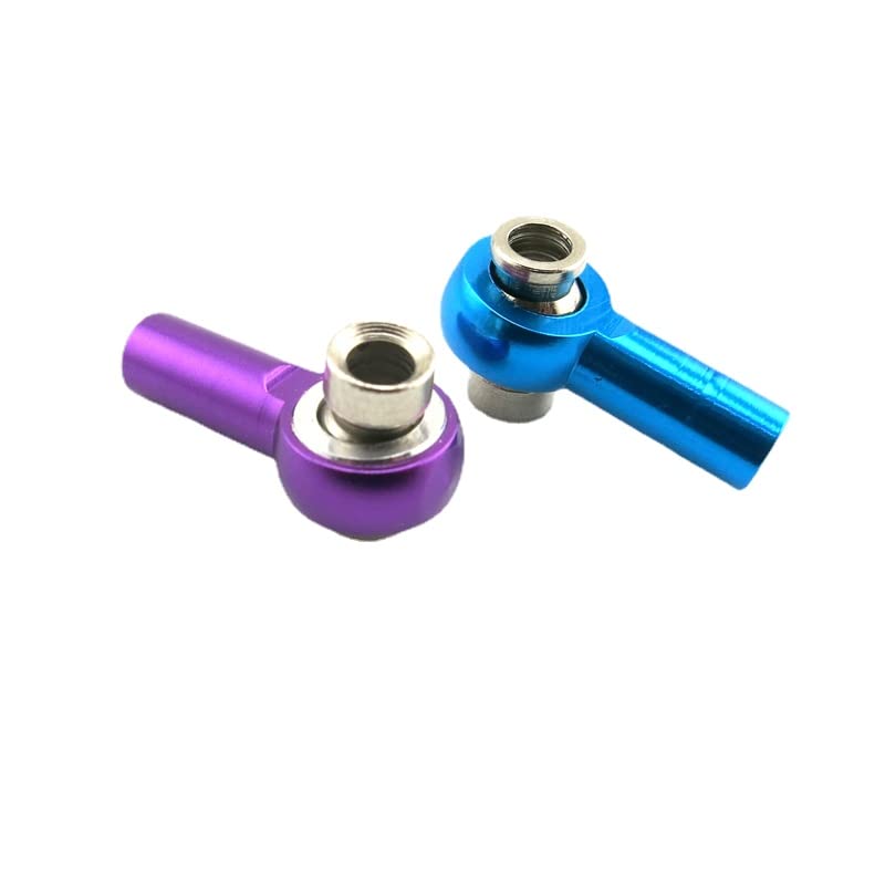 4pcs Metal Link Rod End M3 Ball Joint Head for RC Crawler Car Normal and Reverse Tooth Ball Linkage Head - color: R Thread