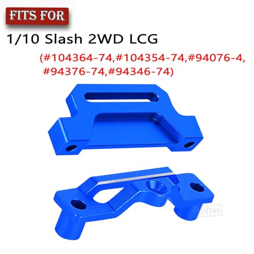 RC Aluminium Tall Battery Holder Mount Hold Down Upgrades Part for 1/10 Slash 2WD LCG,Battery Mount Plate Tray Battery Holder Hops Up,Navy Blue(Adapting Chassis:#5830 5832A) - color: Navy Blue - (Upgrades)