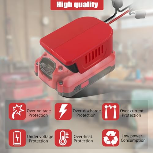 2 Packs Power Wheel Adapter for Craftsman 20V Battery Adapter Power Wheels Battery Converter Kit with Fuses & Wire Terminals, 14AWG Wire, Power Connector for DIY Rc Car Toys, Robotics and Rc Truck