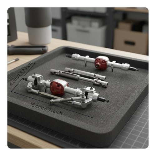 Simhoa Electric Car RC Crawler Upgraded Axle Drive Shaft Set Precision Metal Gears and Assembly Designed for Stability Suitable for Hobby Model Building, Silver - color: Silver