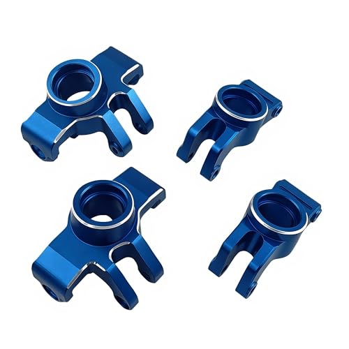 Front Steering Knuckles & Rear Hubs for ARRMA Typhon Granite GROM (Blue) | Aluminum,1/14,1/18,380 Brushed,4X4,Monster Truck,Hop-Up Parts,ARA330807,CNC Machined,High Strength - color: Blue
