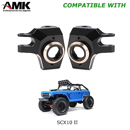 SCX10 II Brass Steering Knuckles 96g Wheel Weights Outer Portal Drive Housing for 1/10 RC Crawler AR44 Axial SCX10 Upgrades