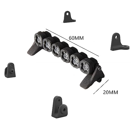6 LED Lights Roof Lamp Headlights Multi-Function Spot Light Bar Compatible for Axial SCX24 TRX4M 1/24 1/18 RC Crawler Car Upgrade Parts - color: Headlights