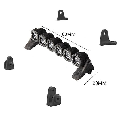 6 LED Lights Roof Lamp Headlights Multi-Function Spot Light Bar Compatible for Axial SCX24 TRX4M 1/24 1/18 RC Crawler Car Upgrade Parts - color: Headlights