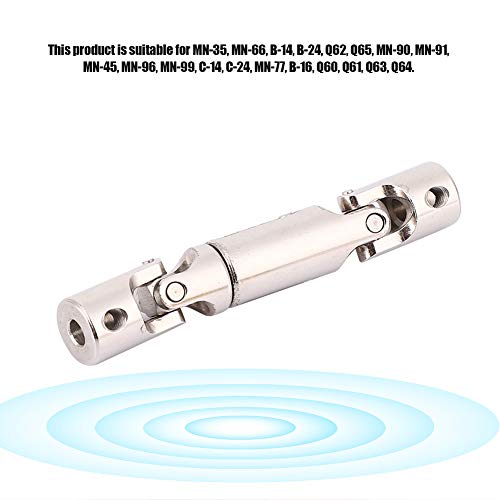 2PCS Metal Drive Shaft Universal Transmission Shaft for MN-35 MN-66 B-14 B-24 RC Car, Upgrade Parts for 1/12 1/16 RC Model Crawler Truck (2pcs)