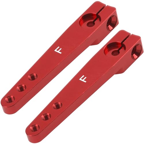 2Pack Vgoohobby 1.75inch 25T Servo Arm Horn Aluminum Long Steering Arms Compatible with Futaba Hitec Savox Power HD Servo Motors Fit RC Airplane Plane Car