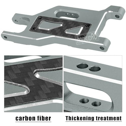 Aluminum for Upgrades Parts 1/10 Slash 2WD VXL/Slash 2WD,Front&Rear Suspension A Arms w/Tie Bar (Only for Slash) Hops Up,Titanium - color: Titanium(for 1/10)