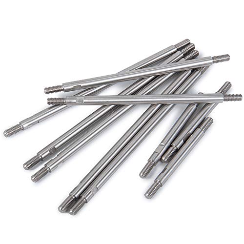QUE-T 10pcs Stainless Steel Pull Rod Link Linkage for 1/10 RC TRX-4 Crawler Car (324mm Wheelbase) - size: 324mm Wheelbase