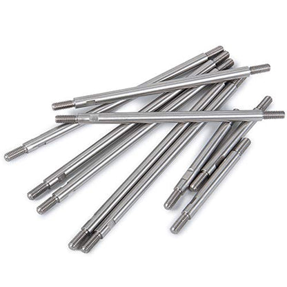 QUE-T 10pcs Stainless Steel Pull Rod Link Linkage for 1/10 RC TRX-4 Crawler Car (324mm Wheelbase) - size: 324mm Wheelbase