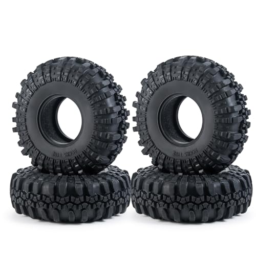 RC-Hub 4pcs 2.2'' Rubber Tires with Foam for 1/10 Axial Wraith 90048 90053 | Wheel Tires OD 137mm,Fits for 90048 90053 RR10 AXI03005,RC Upgrade Parts