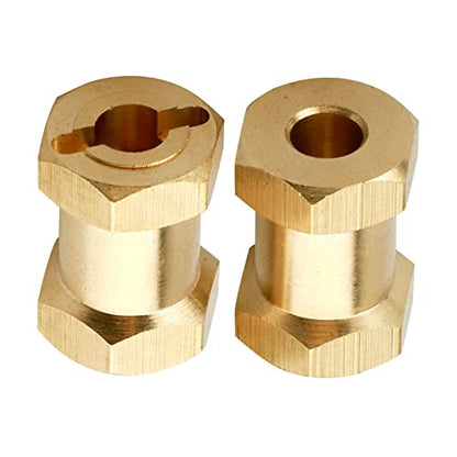 Brass 12mm Wheel Spacer Wheel Hubs Extension Drive Adapter for Axial SCX10 & SCX10 II 1/10 RC Crawler (18mm) - size: 18mm