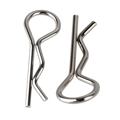 Hosim 50pcs Durable Stainless RC Car Shell Body Clip Pins, 0.8mm Universal Replacement Pins for 1/12 1/16 1/18 1/24 Scale RC Vehicles and Hosim 9112 9122 9123 RC Cars