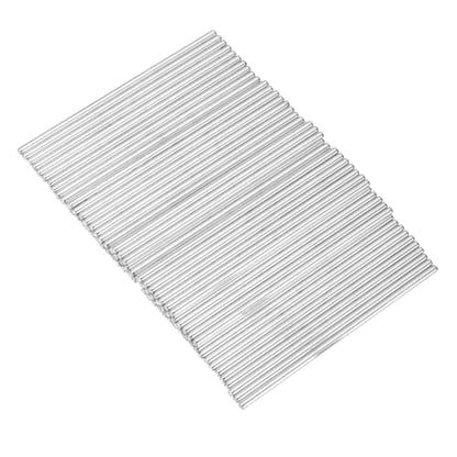 MECCANIXITY 80pcs 3mmx100mm Toys Shaft Round Rod Axles Drive Shaft for DIY RC Car Truck Boat Helicopter Model Part, Silver - size: 3mmx100mm