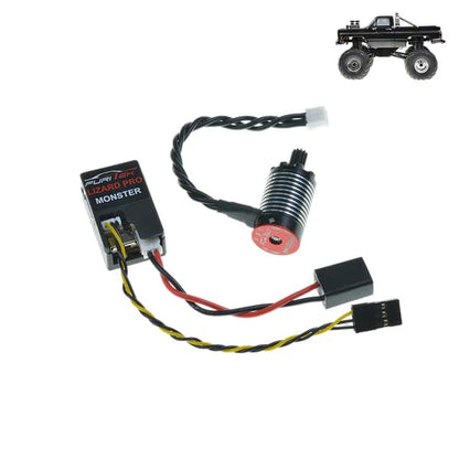 FURITEK Monster BRUSHLESS Power System for TRX-4MT - Remote Control Car, RC Car, RC Monster Truck 1/18 Scale TRX4MT Electronics (FUR-2380) (ESC & Motor)