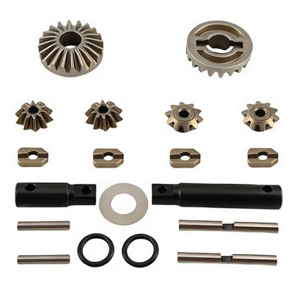 Steel Center Differential Gear Kit 8989 for 1/10 Maxx 1/8 Maxx Slash 6S RC | CNC Metal,Heavy Duty,Central Transmission,High Strength,Wear Resistant,Precision Fit,Durable,Drivetrain Upgrade,RC Parts