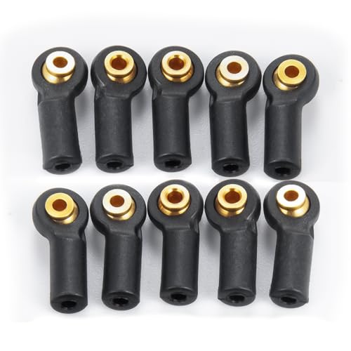 10PCS Plastic Tied Rod Ends Link Ball Joint Head Kit Replacement | For Axial 1/24 SCX24, RC Crawler Car, Upgrade Parts