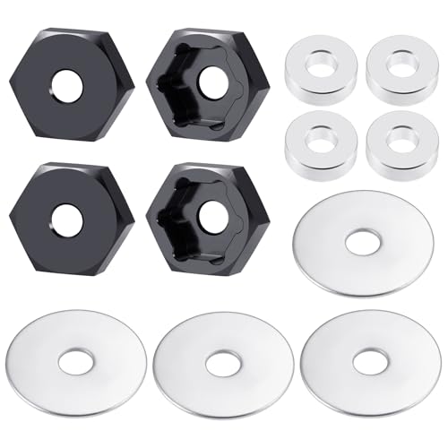 Aluminum Alloy 12mm to 17mm Wheel Hex Hubs Adapter | RC Hex Combiner, For 1/8, RC Car Buggy, Upgrade Parts