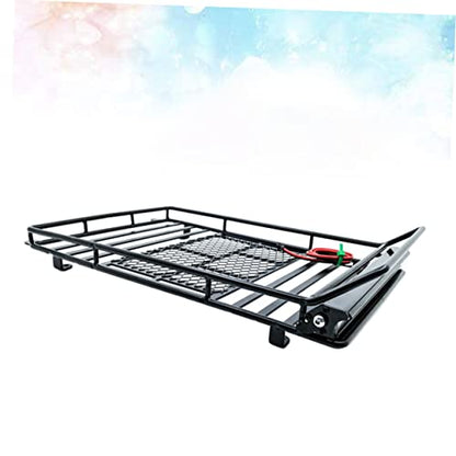 1:10 Crawler Car Luggage Bracket Roof Cargo Bracket Storage Shelf Led Lighted for Easy Access - size: 24.80X14.10X2.30CM