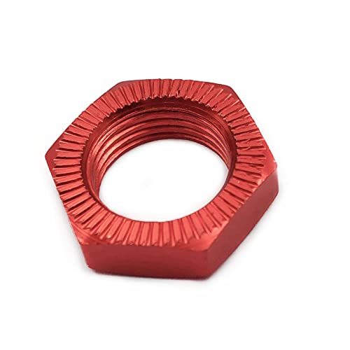 FainWan 4-Pack 12mm to 17mm Wheel Hex Hub Adapter Extension Conversion for 1/10 RC Car and Upgrade 1/8 Tires(RED)