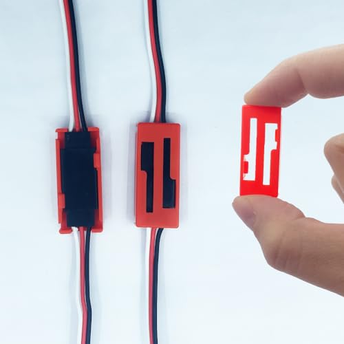50 Pack Servo Extension Cable Servo Clip Lock Cable Safety Connector Lead Wire Holder Buckle for RC Servo Cable Y Cable Jr Servo Connection