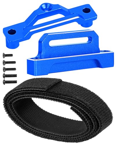 RC Alloy Battery Plate Upgrades Part for 1/10 Slash BL-2s/Drag Slash chev rolet C10/F0rd Mustang,BRCatWPark Battery Mount Plate Tray Battery Holder Mount Battery Hold-Down,(Replace #5827),Navy Blue - color: Navy Blue - (Upgrades)