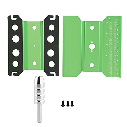ZJchao Rotation Repair Station Assembly Platform Work Stand for /8/10 Scale RC Model Cars - Height & Aluminum (Green) - color: Green