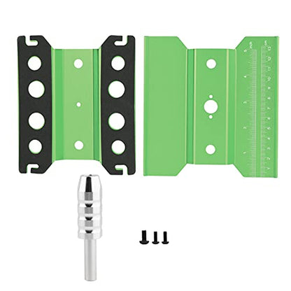 RC Model Car Rotation Repair Station, 1/8 1/10 Scale Car Work Stand, Adjustable Height 80-136mm with Rotating Lock, Durable Aluminum Alloy Platform for RC Car (Green) - color: Green