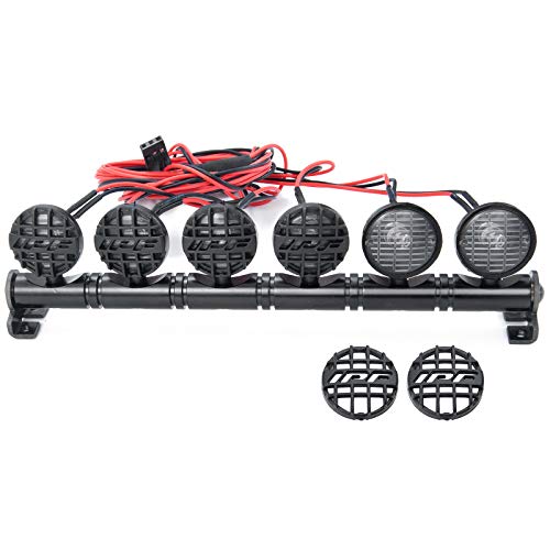 RC-Hub LED Roof Lamp Lights Bar 6 LEDs for 1/10 RC Crawler Car SCX10 - color: 6 leds
