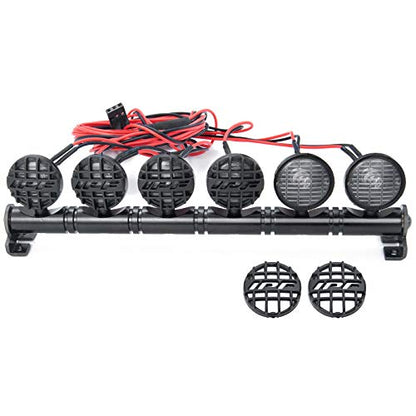 RC-Hub LED Roof Lamp Lights Bar 6 LEDs for 1/10 RC Crawler Car SCX10 - color: 6 leds