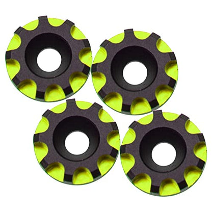 4Pack Vgoohobby Universal Rear Wing Buttons Gasket Compatible with Arrma Traxxas HPI HSP Redcat Axial Tamiya 1/10 RC Off Road Buggy Racing Car (Green) - color: Green