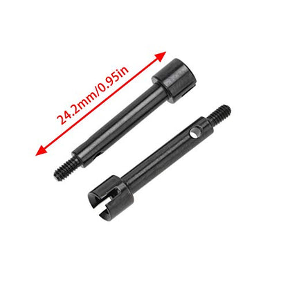 Front Rear Wheel Axle Shaft Drive Widened 4mm Set Kit for Axial SCX24 1/24 RC Crawler Car Upgrade Parts