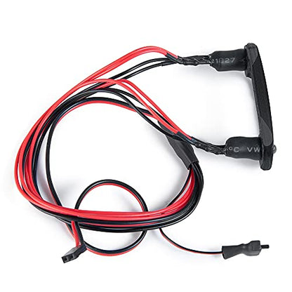 RC-Hub Front Light Lamp LED Headlight Set for 1/24 Axial SCX24 AXI90081 AXI00002 RC Crawler (Red+White) - color: Red / White