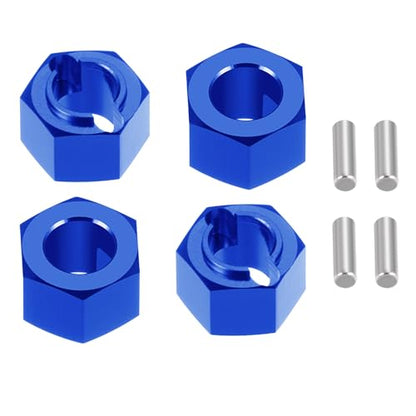 7mm Wheel Hex Hubs Extenders Adapter Kit for Losi Mini-T 2.0 & Mini-B | 1/16 1/18 RC Off-Road Car Truck Blue 4pcs Aluminum - color: Blue