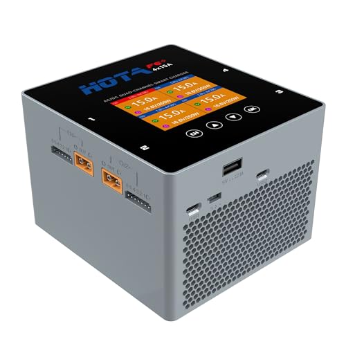 HOTA F6+ AC/DC AC500W DC250Wx4 15Ax4 Smart Balance Charger for Lipo LiIon NiMH Battery