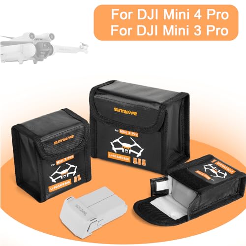 Lipo Battery Safe Bag Fireproof Safety Charging Storage Bag For Dji Mini 5 Pro/Mini 4 Pro Drone Accessories - Only Case (Small - for 1pcs batteries) - size: Small (for 1pcs batteries)