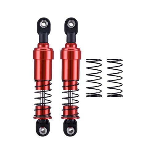 75mm-115mm Big Bore Shocks, RC Crawler Shocks for 1/10 RC Crawler LCG Chassis Gspeed V3 Element Enduro SCX10 TRX4 Gamde R1 Comp Builds DIY (Red 85mm 2pcs) - color: Red 85mm 2pcs