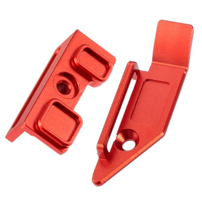 Battery Plate with Strap for Tra-xxas 1:16 Mini Maxx/XRT | Aluminium Mounting Tray 4WD VXL-3S Monster Truck Upgrades (Red) - color: Red