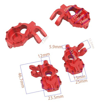 TRX4 Metal Aluminum Portal Axle Housing Inner for 1/10 RC Crawler TRX6 TRX-4 Bronco Defender Upgrade (Steering Knuckle)
