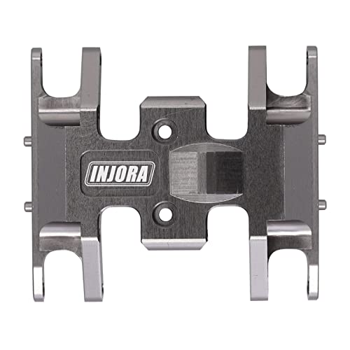 INJORA RC Skid Plate for Axial SCX24 Bronco Gladiator Deadbolt C10 Upgrades Parts 1/24 RC Crawler(Grey) - color: Grey